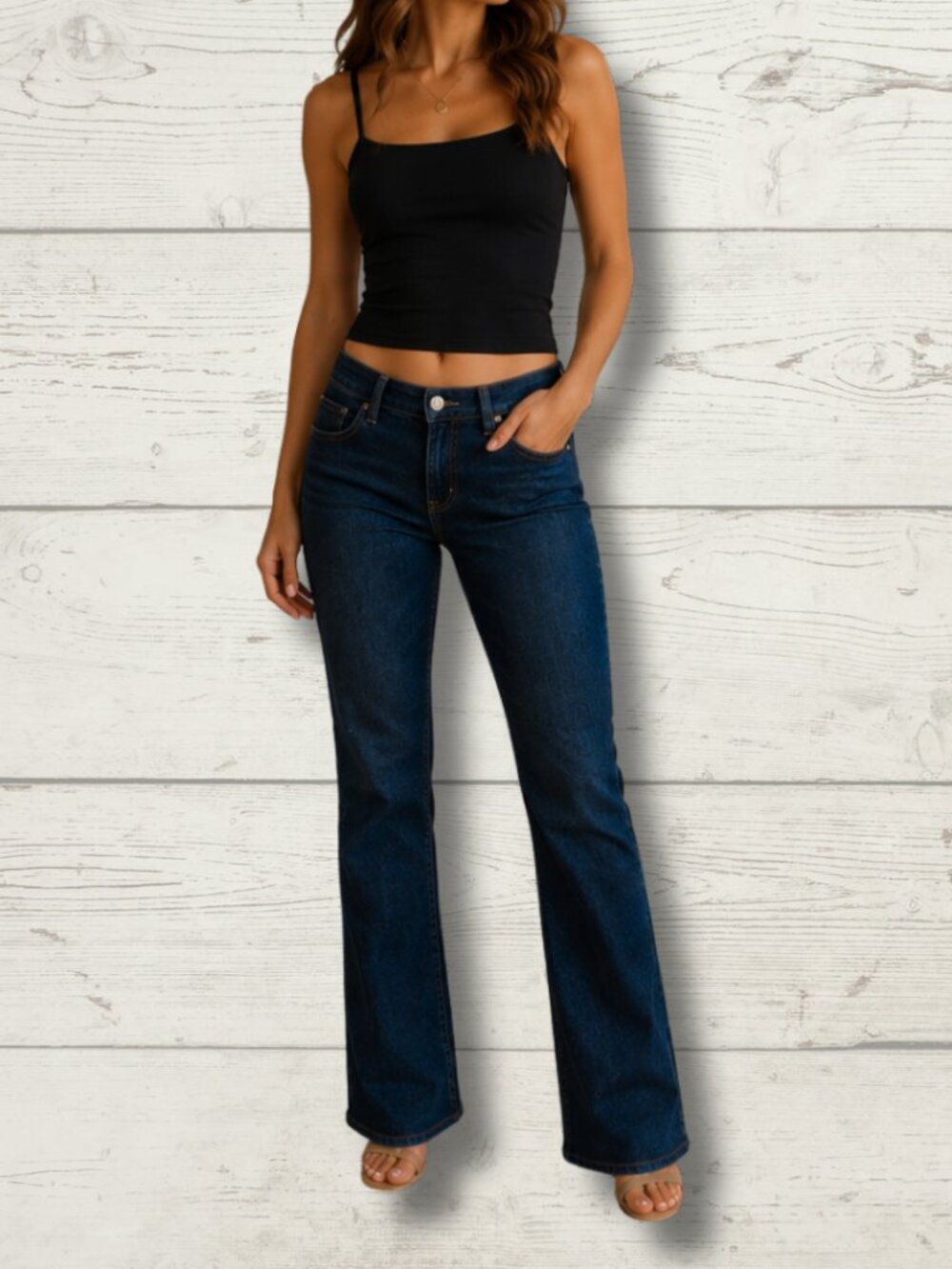 Lee Stretch Bootcut Jeans – Size 8 Short – Medium Blue Wash